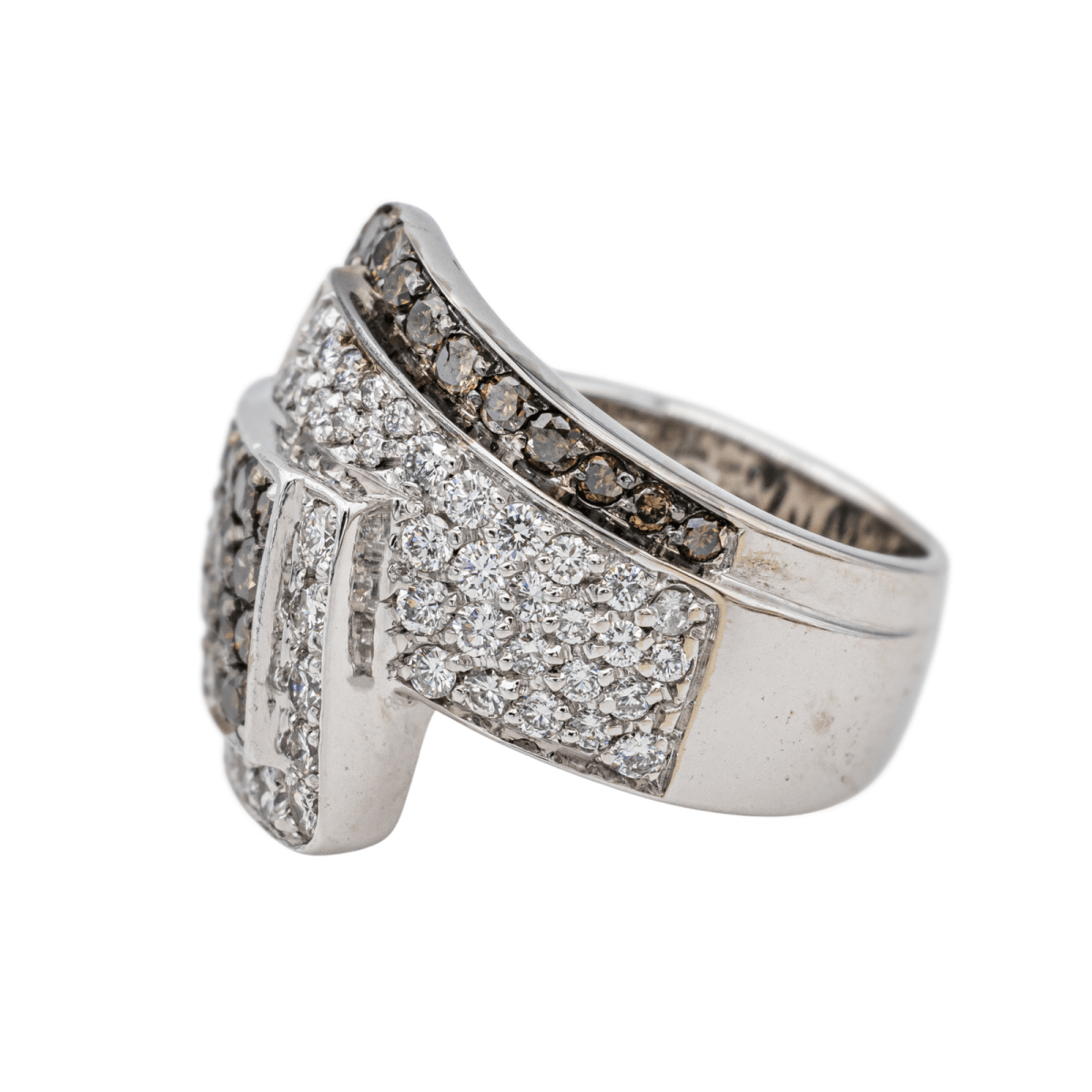 Bague en or blanc et diamants - Castafiore