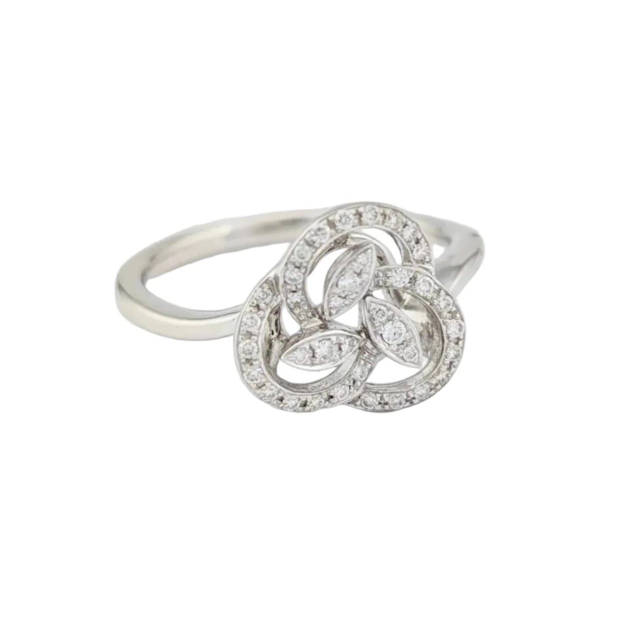 Bague en or blanc et diamants - Castafiore