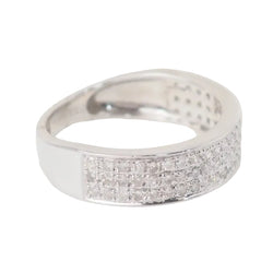 Bague en or blanc et diamants - Castafiore