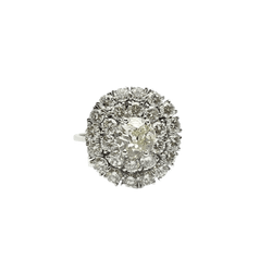 Bague en or blanc et diamants - Castafiore