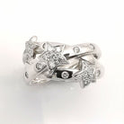 Bague en or blanc et diamants - Castafiore