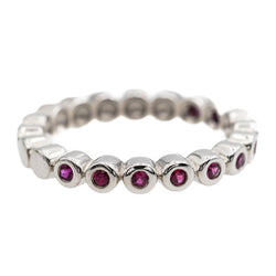 Bague en or blanc et saphir - Castafiore