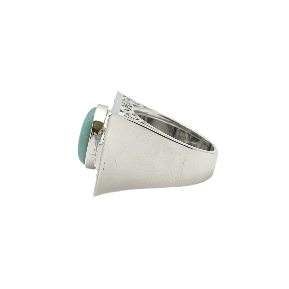Bague en or blanc, opale et diamants - Castafiore