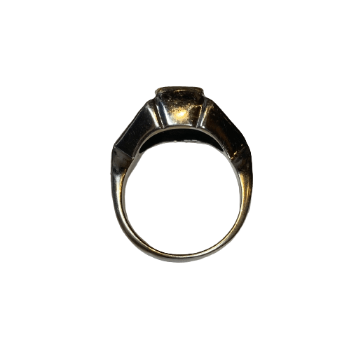 Bague en or blanc, or jaune, émeraude et diamants - Castafiore