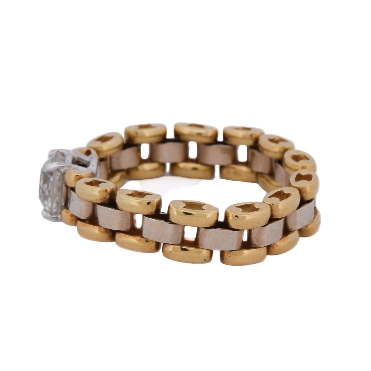 Bague en or blanc, or jaune et diamants - Castafiore