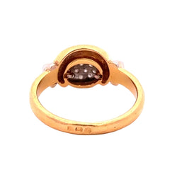 Bague en or blanc, or jaune et diamants - Castafiore