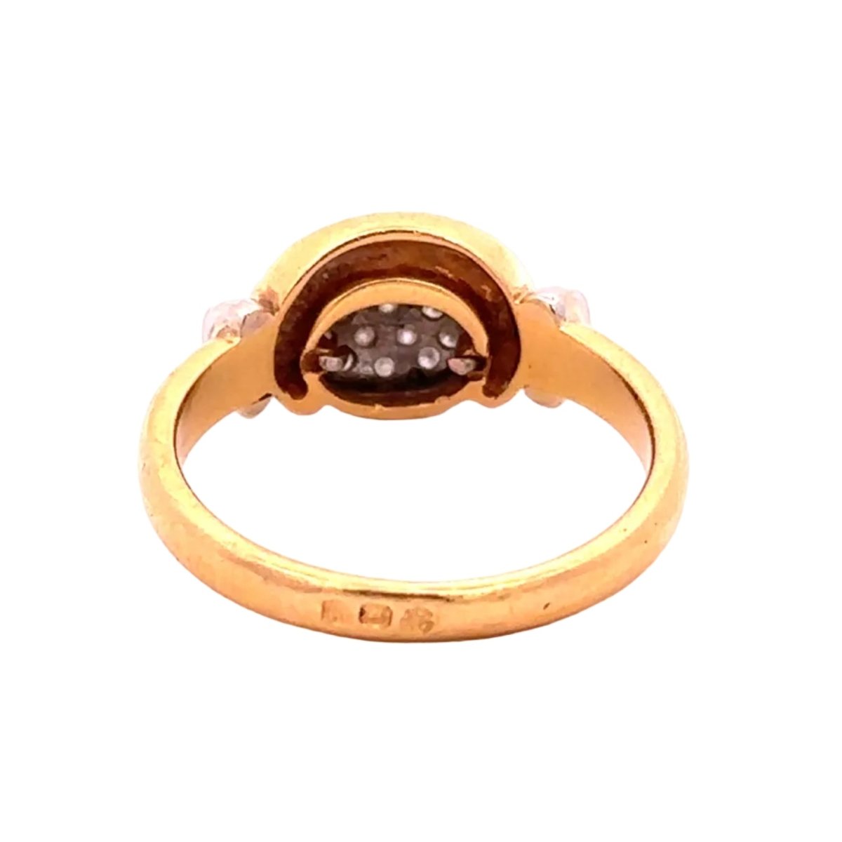 Bague en or blanc, or jaune et diamants - Castafiore