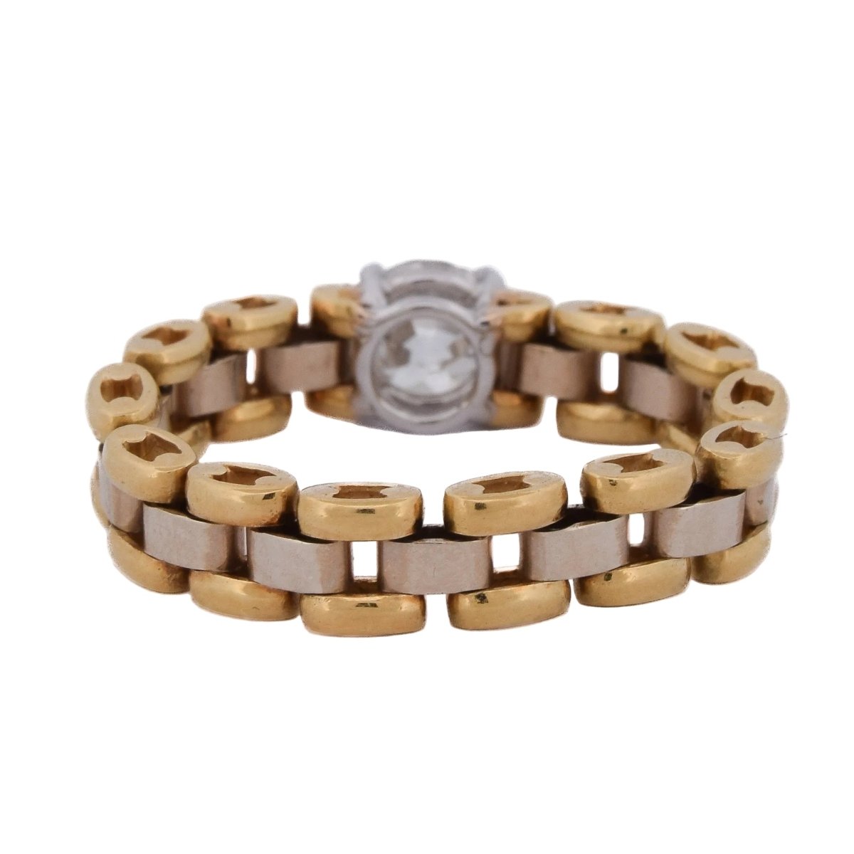 Bague en or blanc, or jaune et diamants - Castafiore