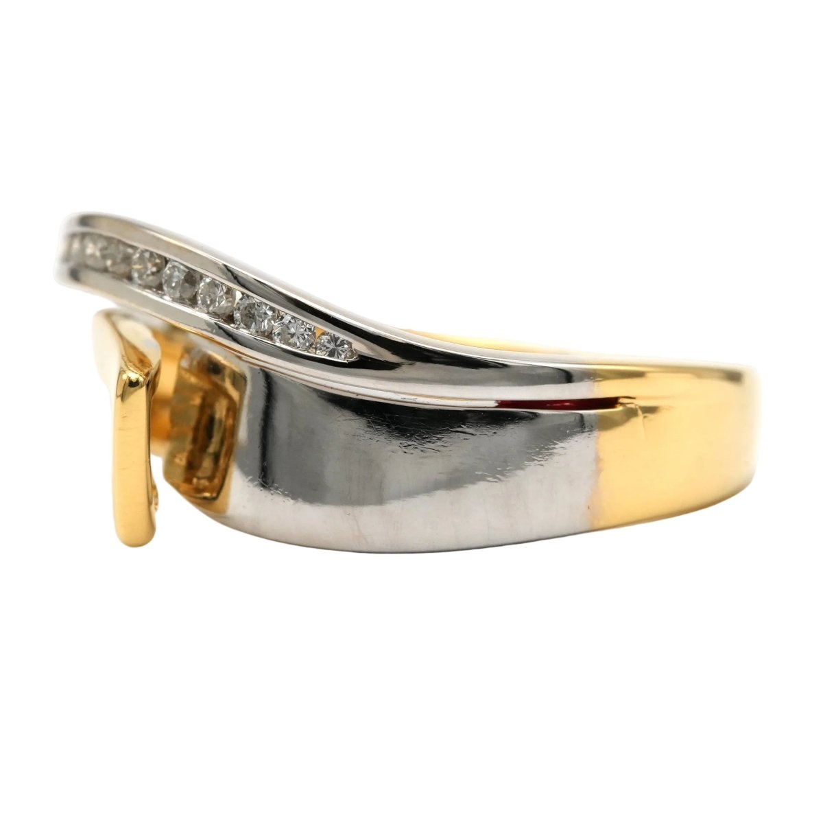 Bague en or blanc, or jaune et diamants - Castafiore