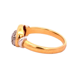 Bague en or blanc, or jaune et diamants - Castafiore