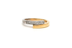 Bague en or blanc, or jaune et diamants - Castafiore