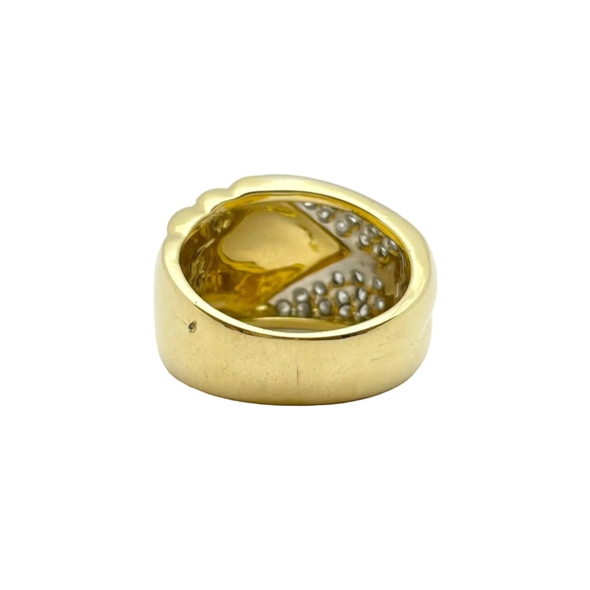 Bague en or blanc, or jaune et diamants - Castafiore