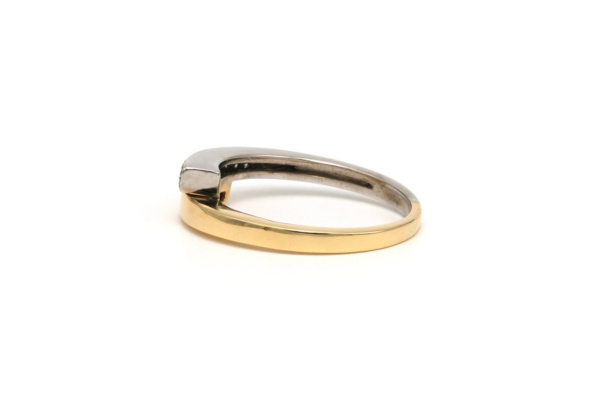 Bague en or blanc, or jaune et diamants - Castafiore