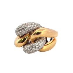 Bague en or blanc, or jaune et diamants - Castafiore