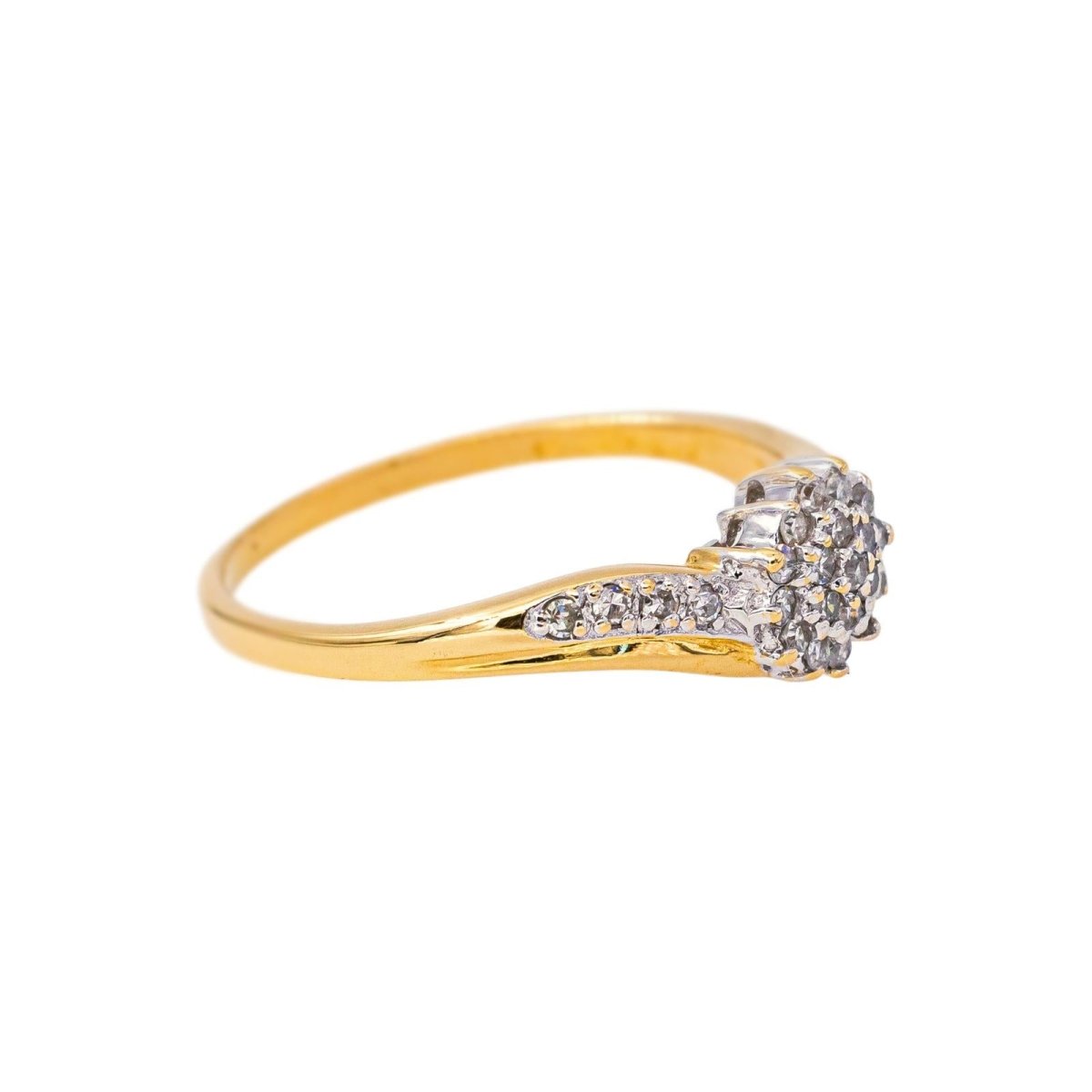 Bague en or blanc, or jaune et diamants - Castafiore