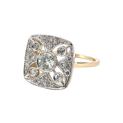 Bague en or blanc, or jaune et diamants - Castafiore