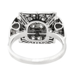 Bague en or blanc, platine et diamant - Castafiore