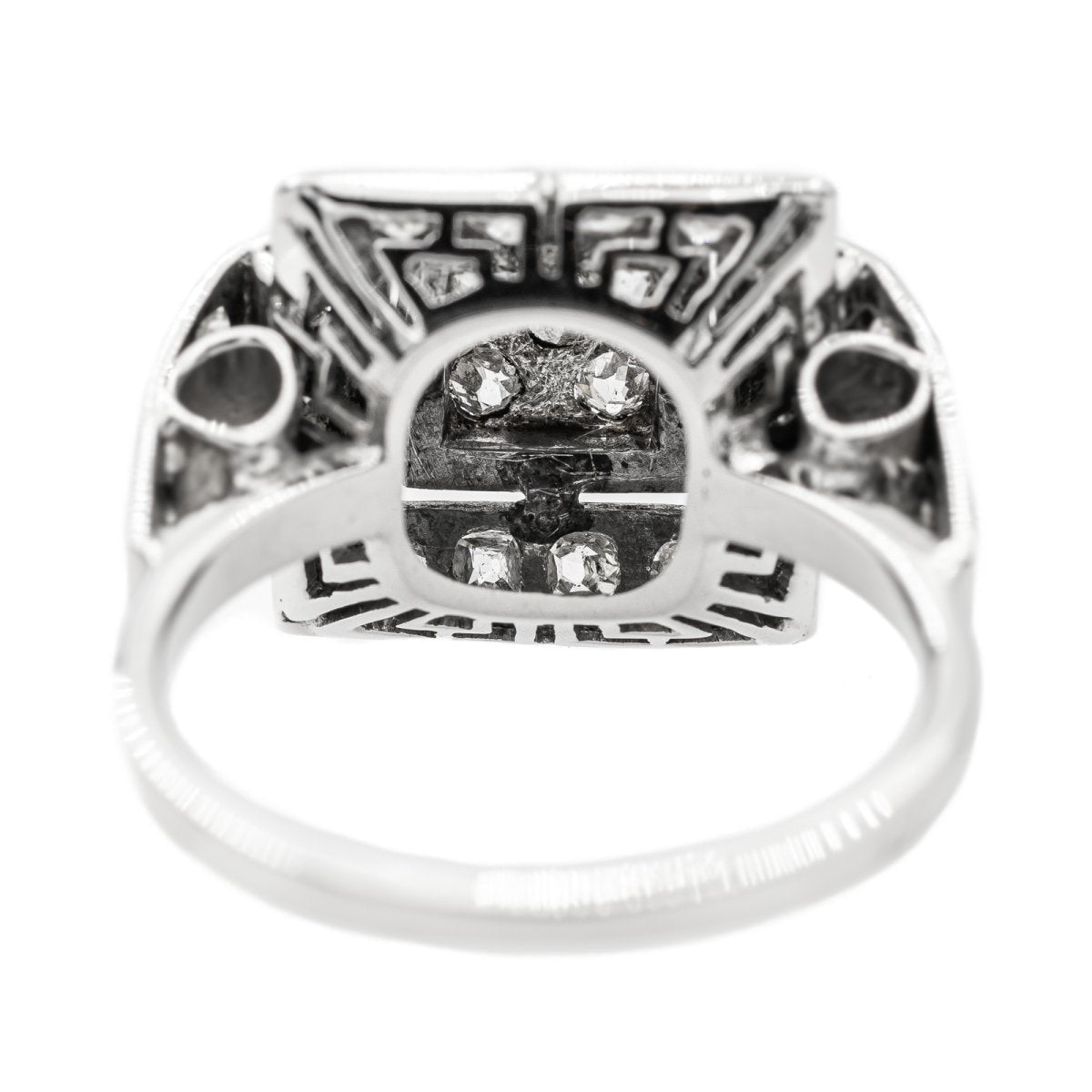 Bague en or blanc, platine et diamant - Castafiore