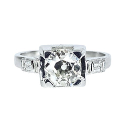 Bague en or blanc, platine et diamants - Castafiore