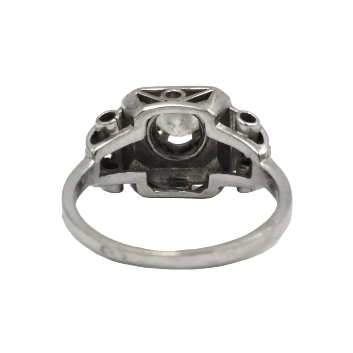 Bague en or blanc, platine et diamants - Castafiore