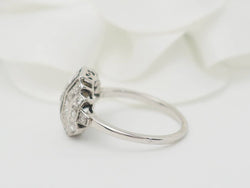 Bague en or blanc, platine et diamants - Castafiore