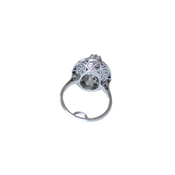 Bague en or blanc, platine, et diamants - Castafiore