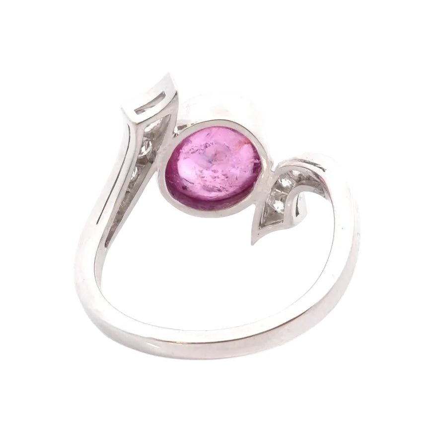 Ring vintage pink sapphire, 3.58cts