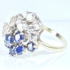 Bague en or blanc, saphirs et diamants - Castafiore