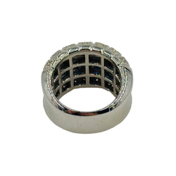 Bague en or blanc, saphirs et diamants - Castafiore