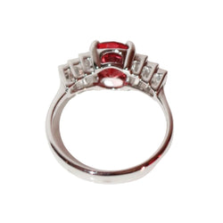 Bague en or blanc, spinelle et diamants - Castafiore