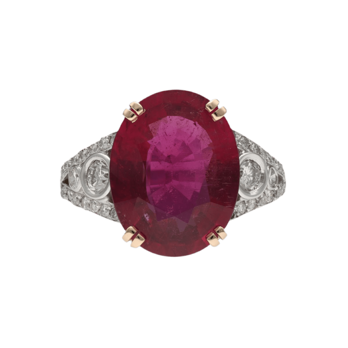 Bague en or blanc, tourmaline et diamants - Castafiore