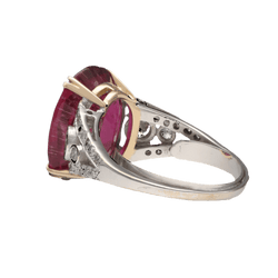 Bague en or blanc, tourmaline et diamants - Castafiore