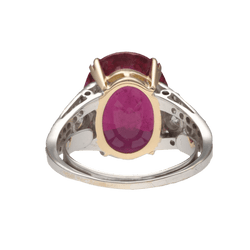 Bague en or blanc, tourmaline et diamants - Castafiore