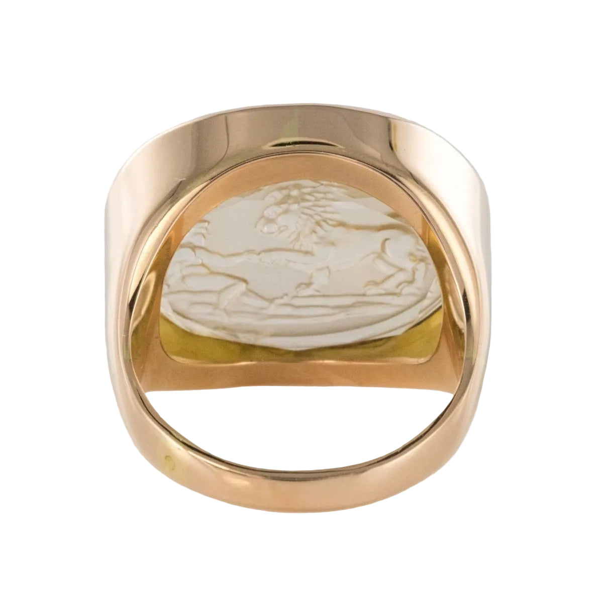 Bague en or camée sur quartz - Castafiore