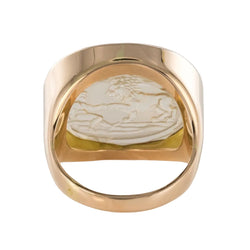 Bague en or camée sur quartz - Castafiore