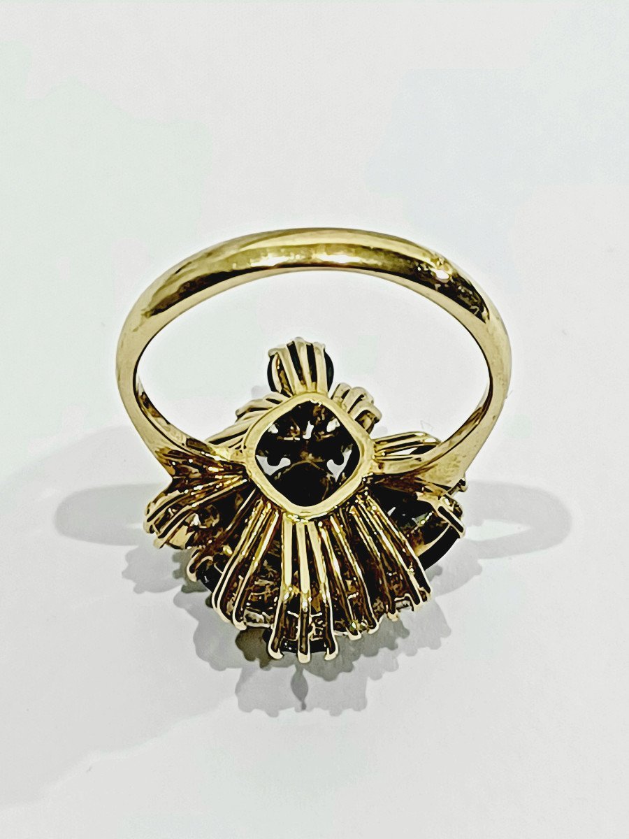 Bague En Or Diamants Et Saphirs - Castafiore