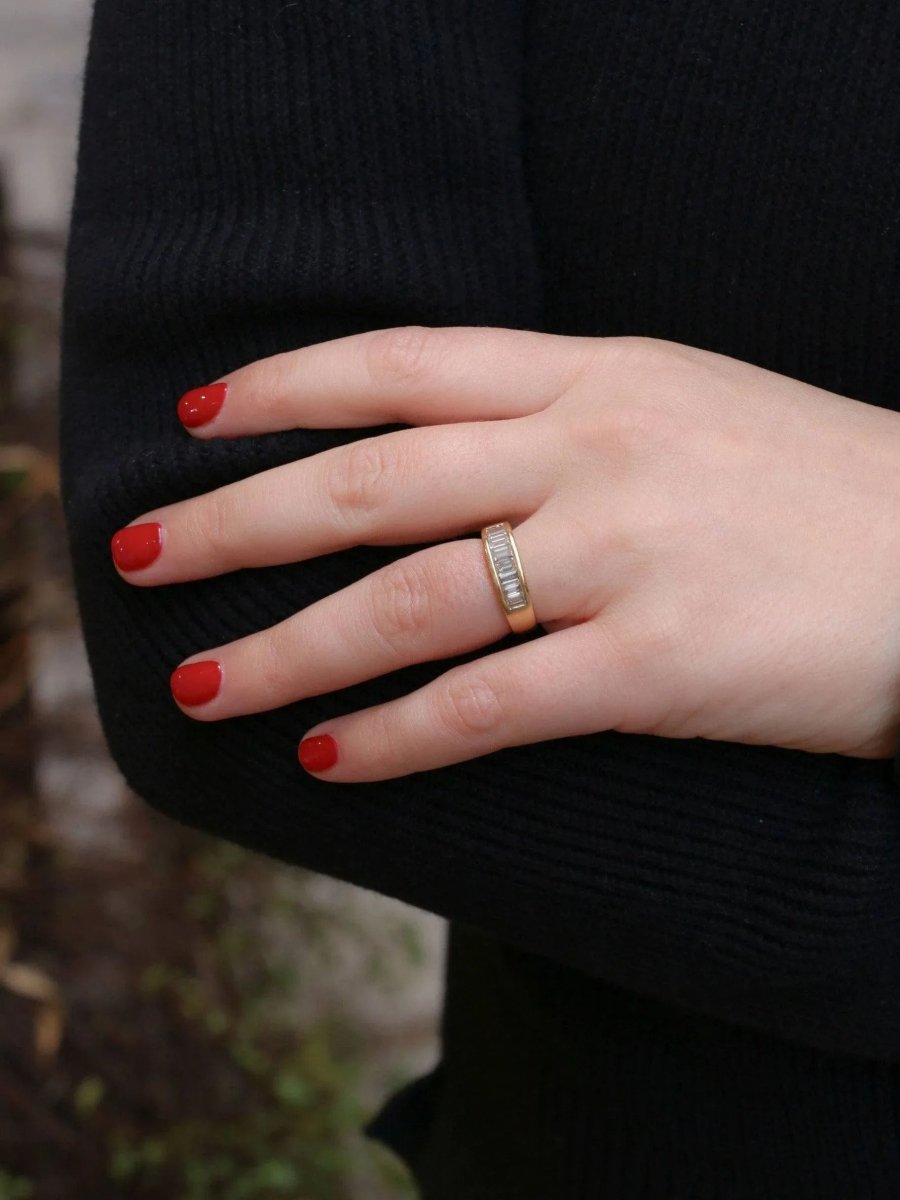 Bague en or et diamants taille baguette 1,2 ct - Castafiore
