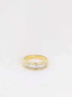 Bague en or et diamants taille baguette 1,2 ct - Castafiore