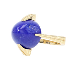 Bague en or et lapis lazuli vintage - Castafiore