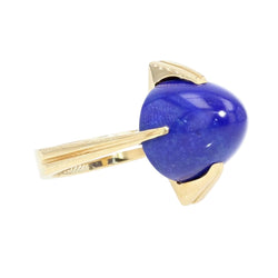 Bague en or et lapis lazuli vintage - Castafiore