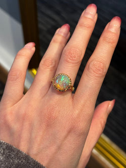 Bague en or et opale - Castafiore