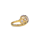 Bague en or jaune 18 carats et amethyste naturelle - Taille EU61 - Castafiore