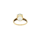 Bague en or jaune 18 carats et Topaze naturelle taille ovale - Taille EU53 - Castafiore