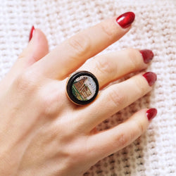 Bague en or jaune - Castafiore