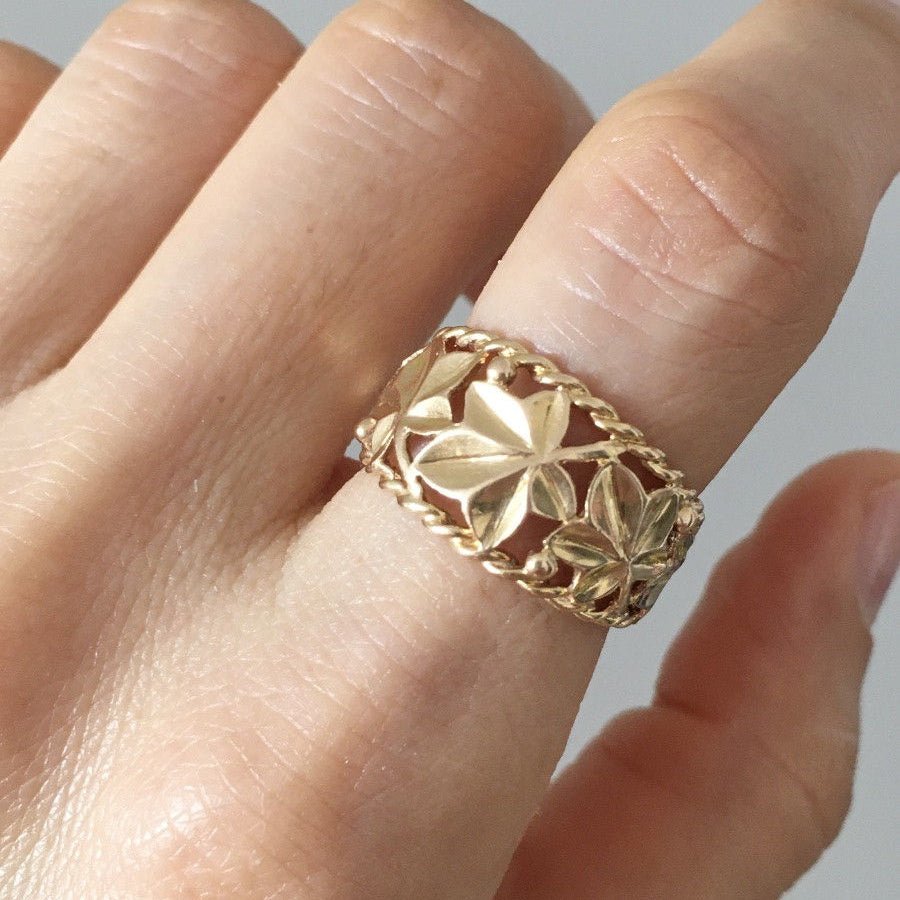 Bague en or jaune - Castafiore