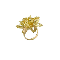 Bague en or jaune, émaux et saphirs naturels - Castafiore