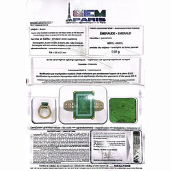 Bague en or jaune, émeraude et diamants - Castafiore