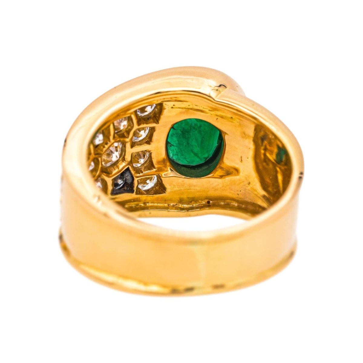 Ring Emerald yellow gold