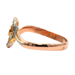 Bague en or jaune, émeraude, perles et diamants - Castafiore
