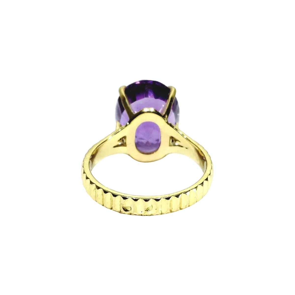 Bague en or jaune et améthyste - Castafiore